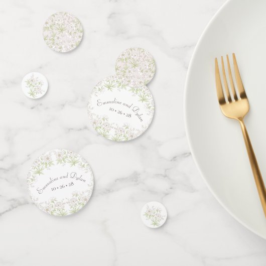 White Rose Classic Wedding Confetti (Groep)
