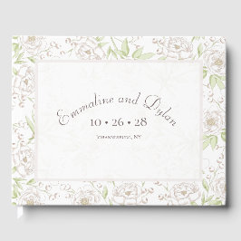 White Rose Classic Wedding Gastenboek