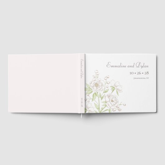 White Rose Classic Wedding Gastenboek (Volledig)