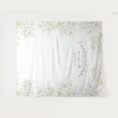 White Rose Classic Wedding Photo Backdrop Wandkleed (Voorkant (horizontaal))