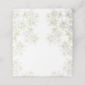 White Rose Classic Wedding Plaatskaartje (Buitenkant ongevouwen)