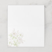 White Rose Classic Wedding Plaatskaartje (Buitenkant ongevouwen)