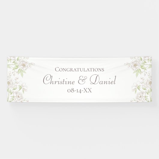 White Rose Classic Wedding Spandoek (Horizontaal)