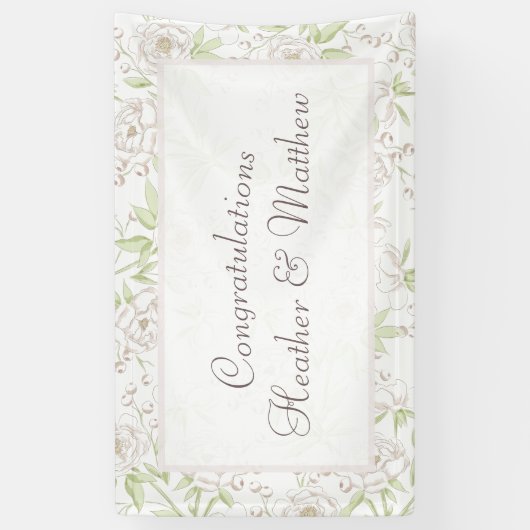 White Rose Classic Wedding Spandoek (Verticaal)
