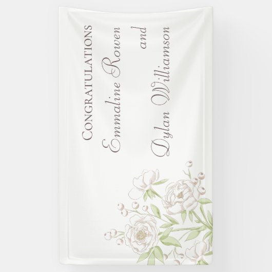 White Rose Classic Wedding Spandoek (Verticaal)
