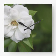 White Rose Clock