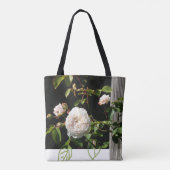White Rose Close Up Canvas tas (Achterkant)