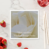 White Rose close Up Paper Napkins Servetten (Insitu)