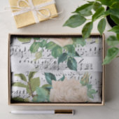 White Rose Collage Tissuepapier (Geschenk)