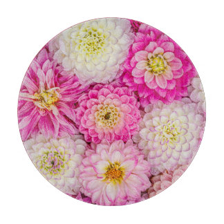 White Rose Dahlia: Regenachtige elegantie Snijplank