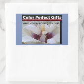 White Rose Demonstation Rechthoekige Sticker (Tas)