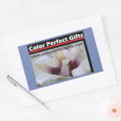 White Rose Demonstation Rechthoekige Sticker (Envelop)