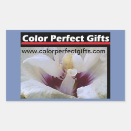 White Rose Demonstation Rechthoekige Sticker