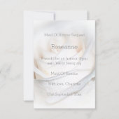 White Rose Design Maid of Honor Verzoek Kaart (Voorkant)