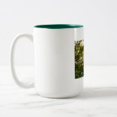 White Rose Design Tweekleurige Koffiemok (Links)