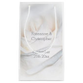 White Rose Design Wedding Klein Cadeauzakje (Voorkant)