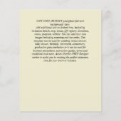 White Rose Diamond Lijst Wedding Invite met lage b Flyer (Achterkant)