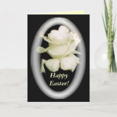 White Rose Easter Card Feestdagen Kaart (Voorkant)