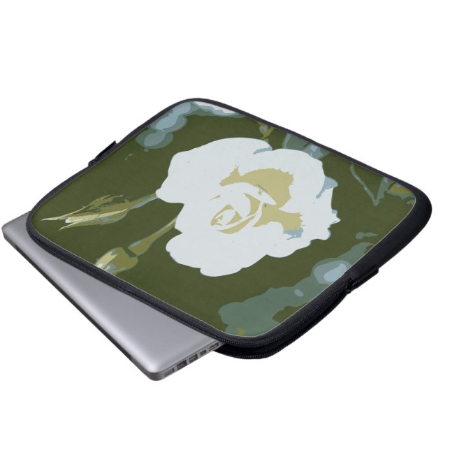 White Rose Electronics Hoesje Laptop Sleeve (Voorkant onderkant)