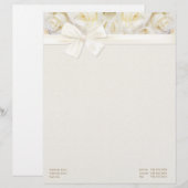 White Rose Elegance 2 - Aanpassen Persoonlijk Briefhoofd (Voorkant / Achterkant)