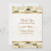 White Rose Elegance - Dank u Bedankkaart (Voorkant)
