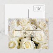 White Rose Elegance Sjabloon Briefkaart (Voorkant / Achterkant)