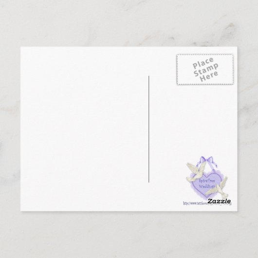 White Rose Elegance Sjabloon Briefkaart (Achterkant)