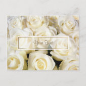 White Rose Elegance Sjabloon Briefkaart (Voorkant)