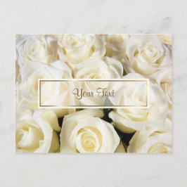 White Rose Elegance Sjabloon Briefkaart