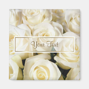 White Rose Elegance Sjabloon Magneet