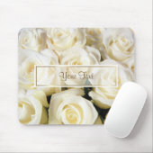 White Rose Elegance Sjabloon Muismat (Met muis)
