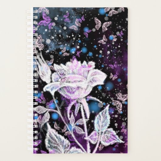 White Rose en Butterflies Planner (Voorkant)