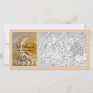 White Rose en Pearls net gehuwd koninklijk Aankondiging