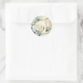 White Rose Envelope Seal Stickers (Tas)