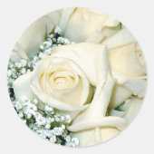 White Rose Envelope Seal Stickers (Voorkant)