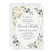 White Rose Eucalyptus Greenery Brunch & Bubble