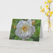 White Rose Faith Bijbel Verse Dank u Kaart (Gele Bloem)