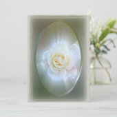 White Rose Feestdagenkaart (Staand voorkant)