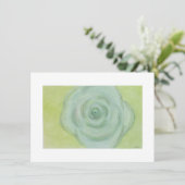 White Rose Flat Blank Card Feestdagenkaart (Staand voorkant)