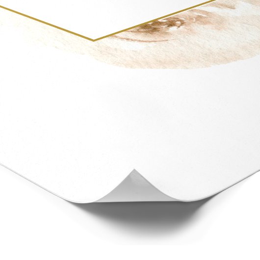 White Rose Floral 100th Birthday Welcome Sign Poster (Hoek)