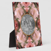 White Rose Floral Abstract getint Uw foto toevoege Fotoplaat (Zijkant)