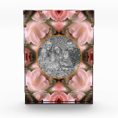 White Rose Floral Abstract Tinted Voeg toe Fotoblokken (Voorkant)