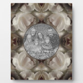 White Rose Floral Abstract Uw foto toevoegen Fotoplaat (Voorkant)