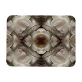 White Rose Floral Abstract Uw foto toevoegen Magneet (Horizontaal)