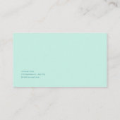 White Rose Floral and Glowing Green River Valley Visitekaartje (Achterkant)