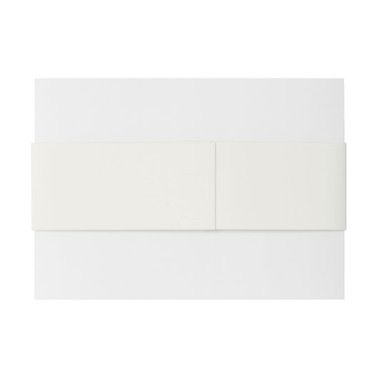 White Rose Floral Custom Wedding Stickers Uitnodigingen Wikkel (Achterkant Voorbeeld)