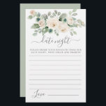 White Rose Floral Greeneral Date Night Card<br><div class="desc">Een mooie witte rozenroos topjes deze Date Night Card. Stuur me een bericht als je meer overeenkomende producten nodig hebt.</div>