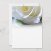 White Rose Floral Memorial Funeral Service Aankondiging (Achterkant)