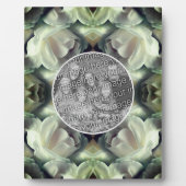 White Rose Floral Uw foto toevoegen Fotoplaat (Voorkant)