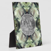 White Rose Floral Uw foto toevoegen Fotoplaat (Zijkant)